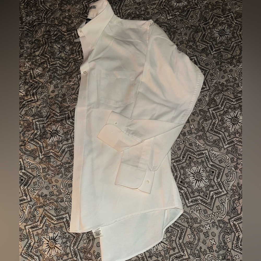 Classic White Men's Dress Shirt